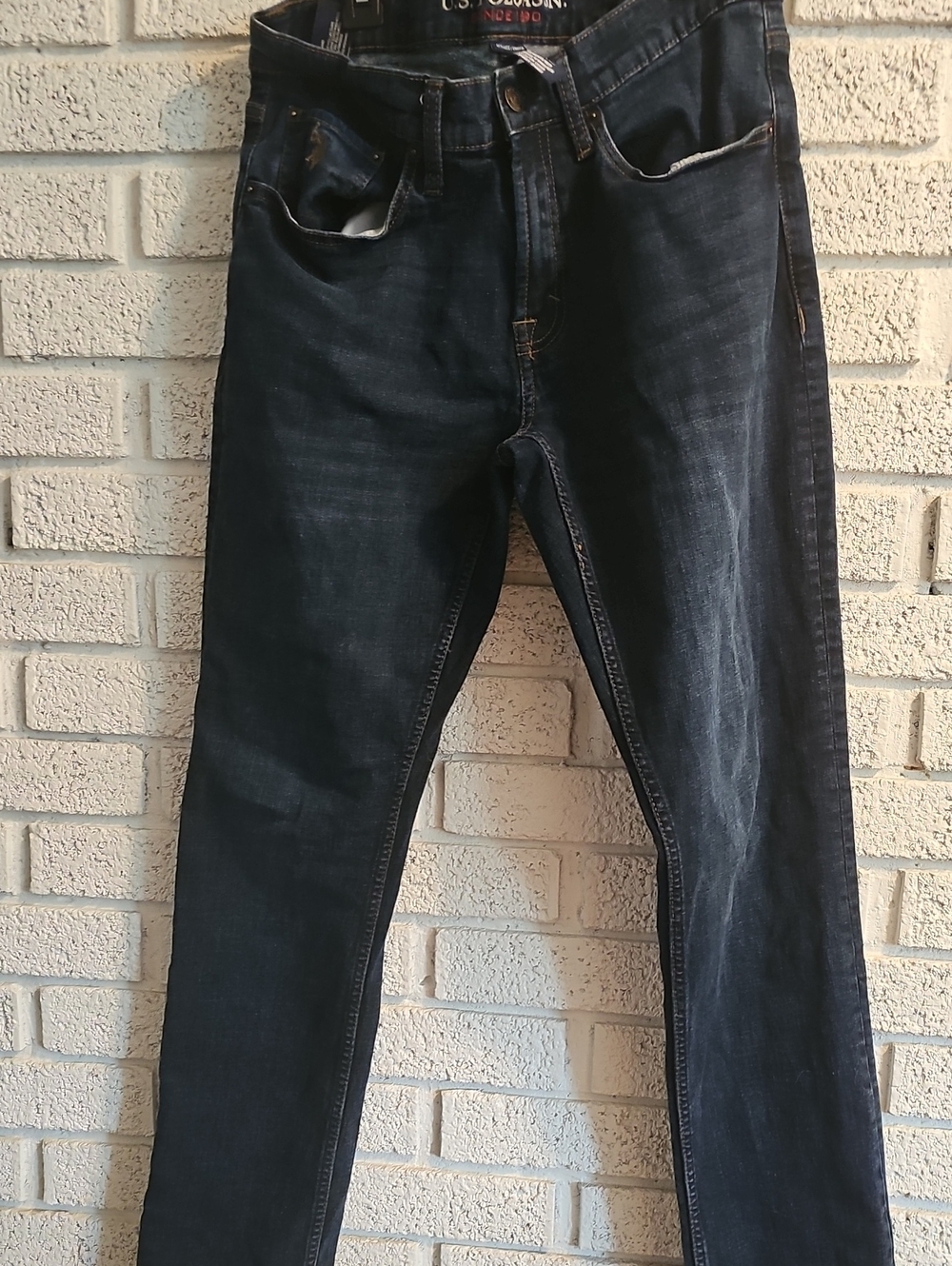 U.S. Polo Assn. Men's Slim Jeans in Dark Indigo